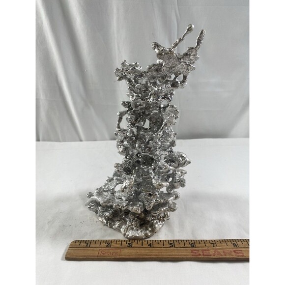 Anthill Art Casting Sculpture Fire Ant Aluminum Casting 10” Tall #76 - Picture 6 of 9